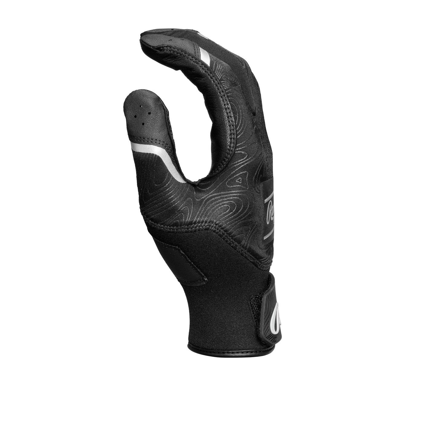 Rawlings (CL25BG) Clout Batting Gloves (pair) - BLACK - ADULT SIZE