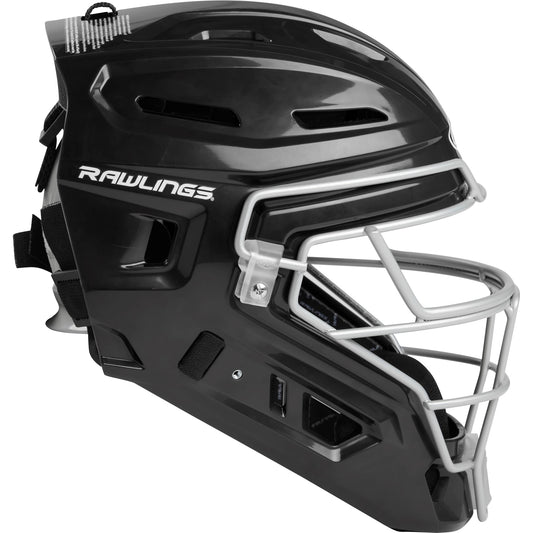 Rawlings (CHR2S-B/SIL) Hockey Style Baseball Catchers Helmet - ADULT