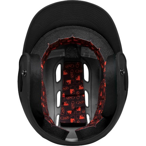 Rawlings (R16MS) R16 Series Matte NOCSAE Helmet - BLACK - View 2