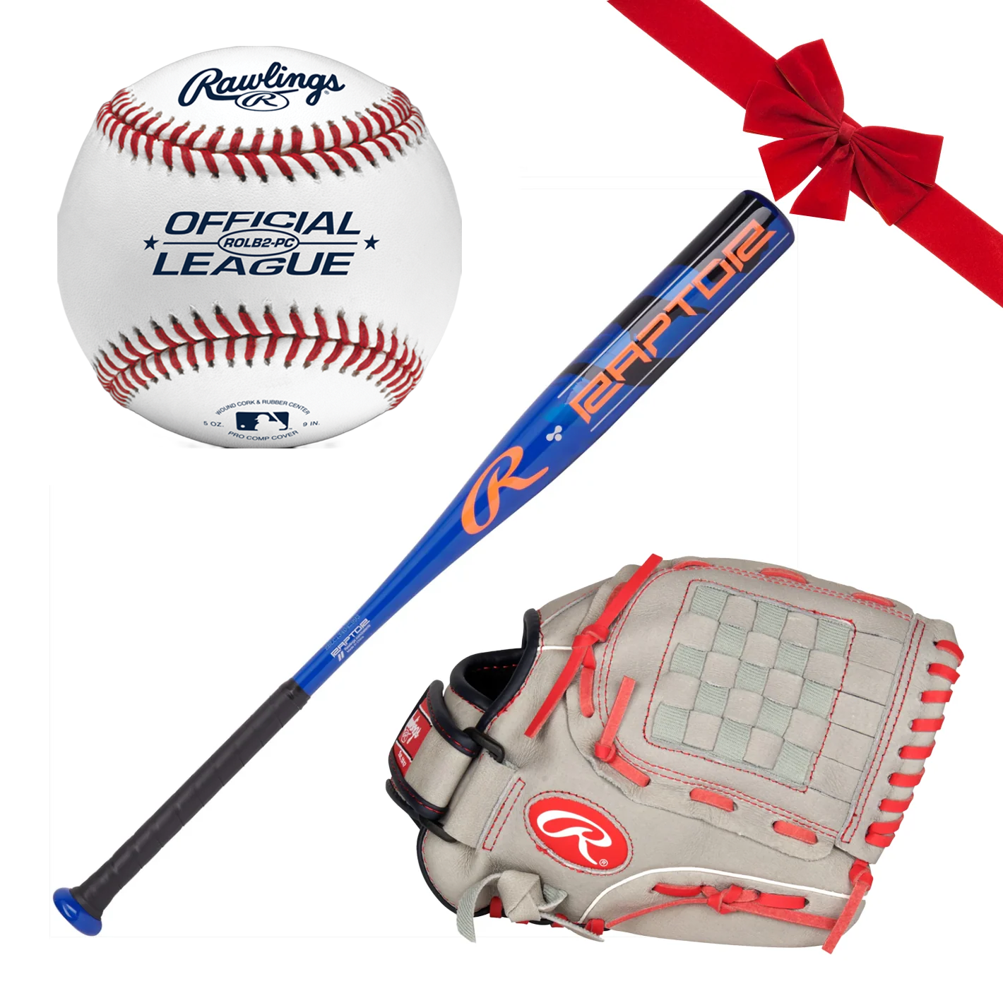 Rawlings 11" Youth Glove, Bat & Ball Gift Bundle