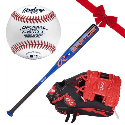 Rawlings Player Series - 10" Youth Glove, Bat & Ball Gift Bundle