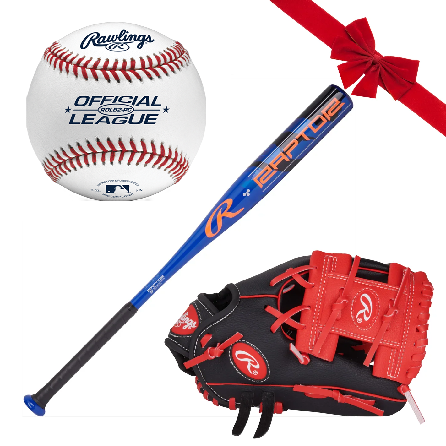 Rawlings Player Series - 10" Youth Glove, Bat & Ball Gift Bundle