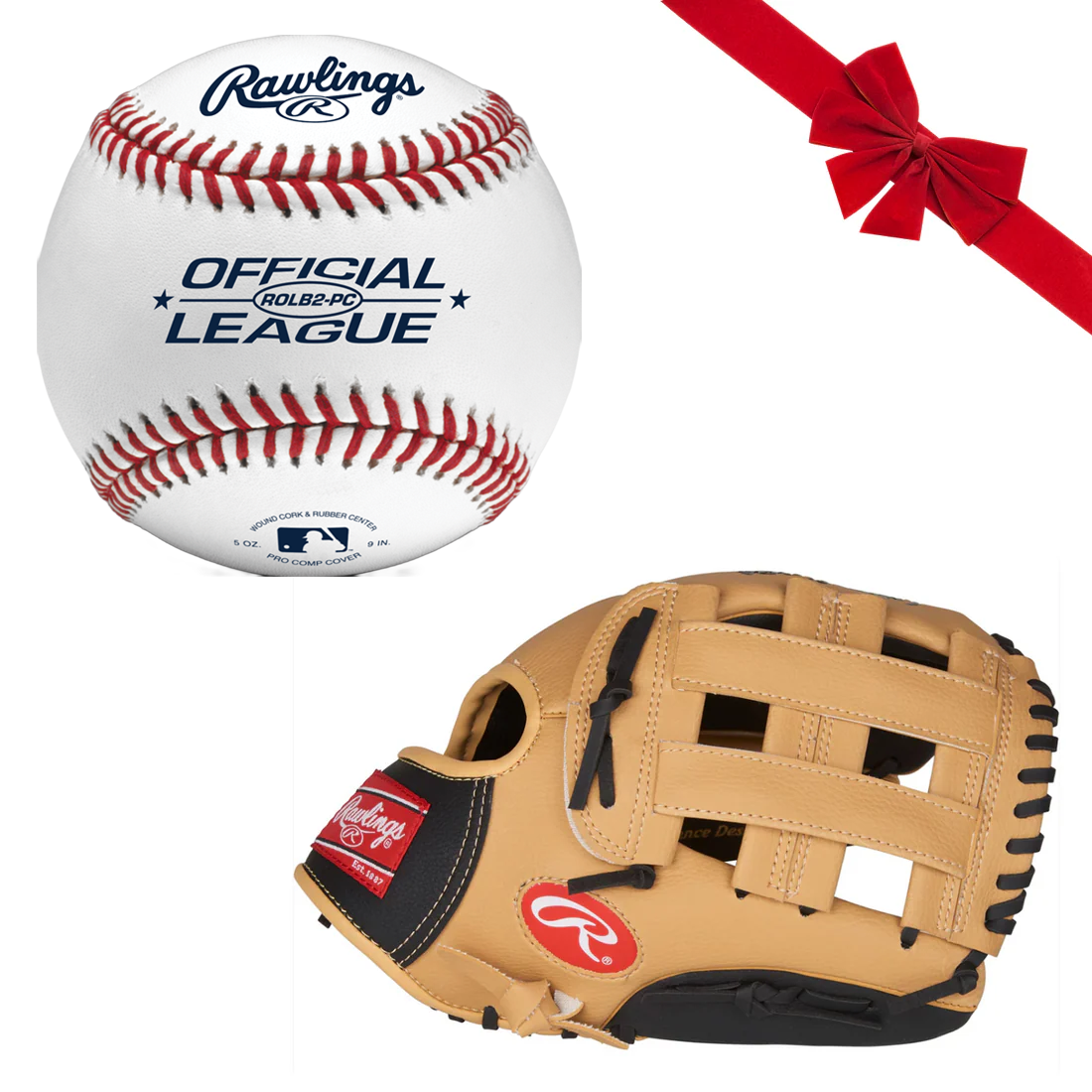 Rawlings Player Series - 11.5" Youth Glove & Ball Gift Bundle