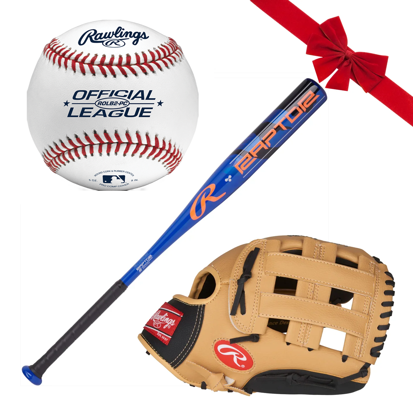 Rawlings Player Series - 11.5" Youth Glove, Bat & Ball Gift Bundle