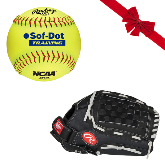 Rawlings RSB Series - 12" Recreational Glove & Ball Gift Bundle