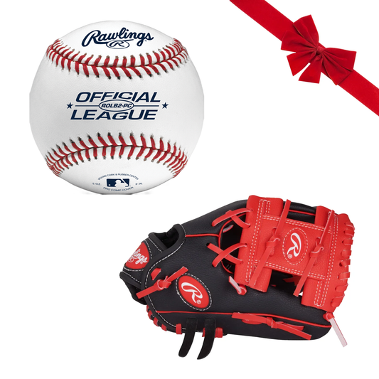 Rawlings Player Series - 10" Youth Glove & Ball Gift Bundle