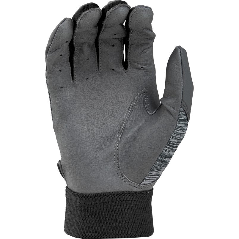 Rawlings (5150GBGY) Batting Gloves (pair) - BLACK - YOUTH SIZE - View 2
