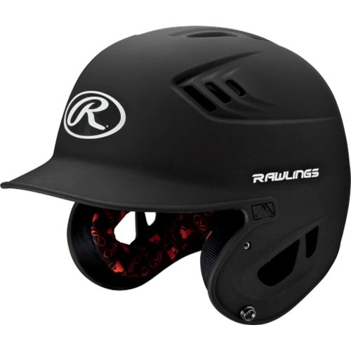 Rawlings (R16MS) R16 Series Matte NOCSAE Helmet - BLACK - View 1